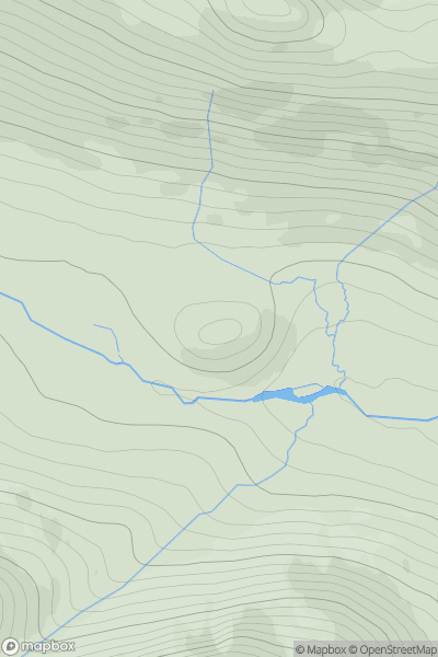 Thumbnail image for Tom na h-Eilde [Sunart and Ardgour] showing contour plot for surrounding peak